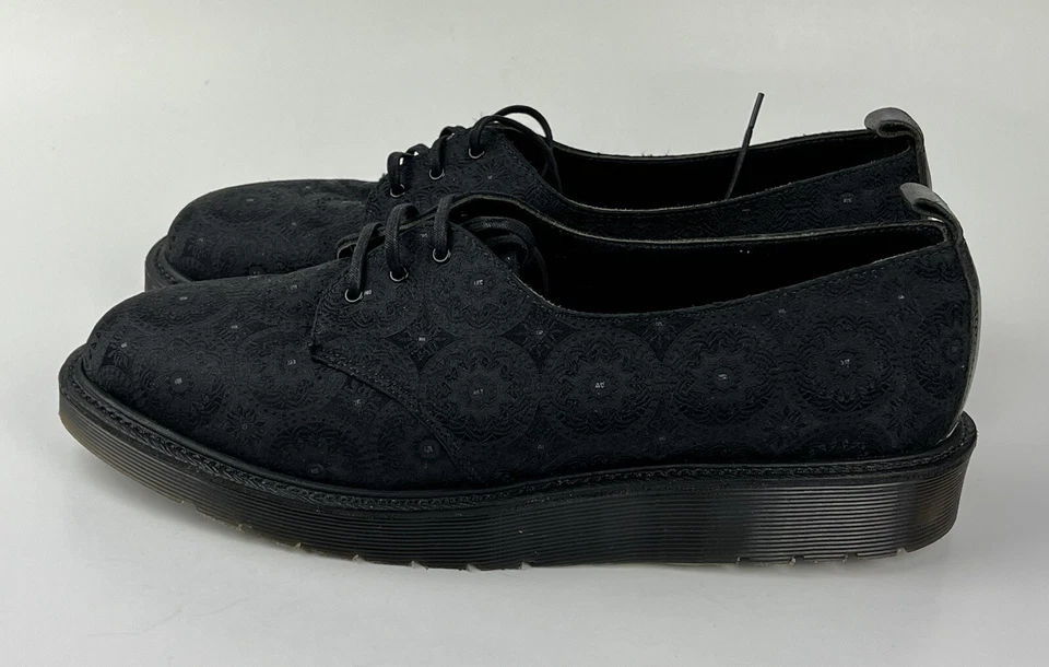 Dr. Martens Black Silk Langi Oxford Platforms  Women’s Size 10 Made In England - Image 2 of 4