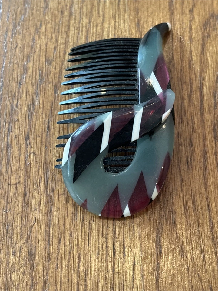 Peines de pelo vintage de moda de los años 80, conjunto único en su clase Foto 2 de 3