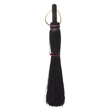 Authentic Hand Made All Broomcorn Broom 17.5-Inch/Hand Black