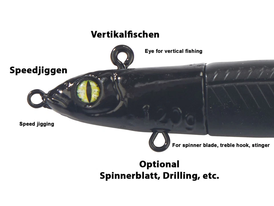 Balzer Valhall Bullet Eel by Rainer Korn 14cm/40g - 23cm/200g Sandaal Gummifisch - Bild 2 von 4