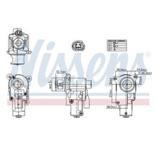 Nissens 98552 AGR-Ventil für VW Beetle 5C1 5C2 5C7 5C8 Golf VI 5K1 Jetta III