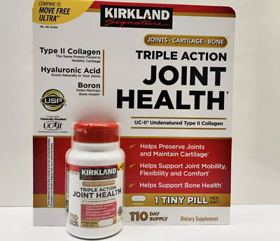 KIrkland Triple Action Joint Health 110 tab. Compare to Move Free Ultra !!
