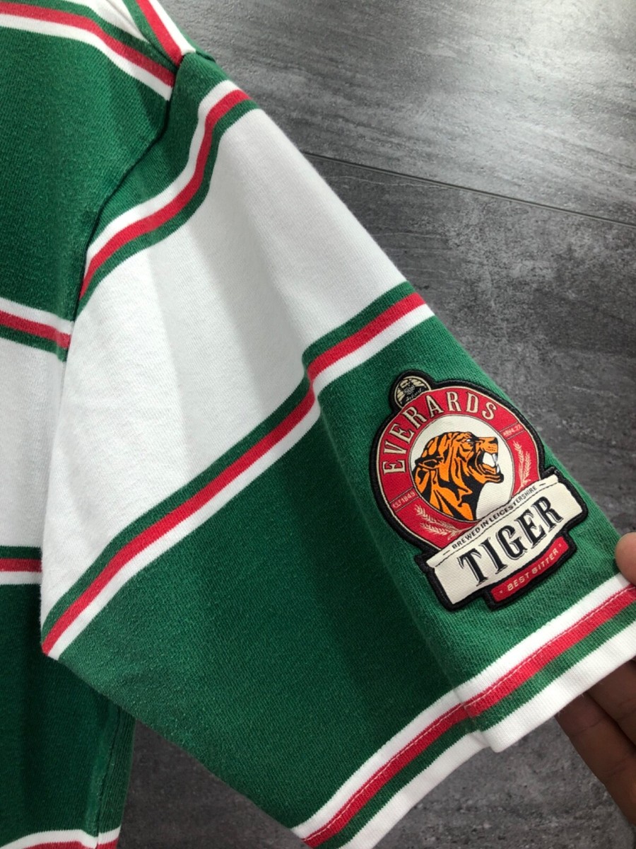 Chemise De Rugby Leicester Tigers Cotton Traders - Taille M - Occasion - État Sur Photo