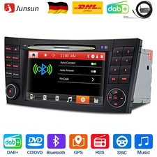 DAB+ CD DVD Autoradio F&uuml;r Mercedes E/CLS-Klasse W211 W219 GPS Navi SWC Bluetooth