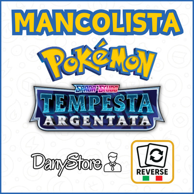 Pokemon SILBERSTURM SIT Mancolista Karten V REVERSE HOLO ITA NM zur Auswahl