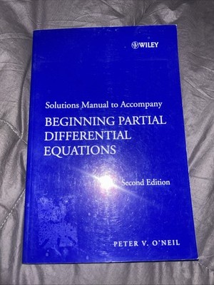 Solutions Manual to Accompany Beginning Partial Differential Equations