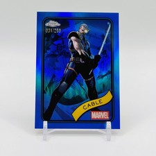 Cable Blue Refractor 031/299 2025 Topps Chrome Marvel #145 Mint+