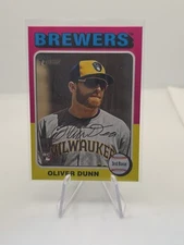 Oliver Dunn 2024 Topps Heritage High Number RC #653 Milwaukee Brewers