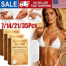 7 35Pcs Sun Free Glow Patches-Advanced Natural Tanning Patches for Women and Men