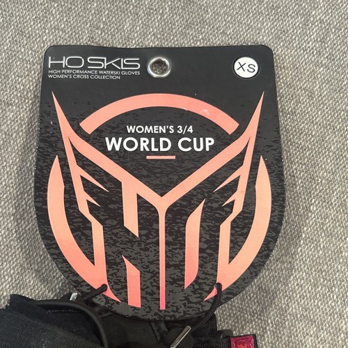 HO Skis Sports Water Ski Gloves Womens XS Black Pink 3/4 World Cup New - Picture 2 of 7