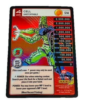 Dragon Ball DBZ TCG Panini Tech Rainbow Parallel Holo Foil S14 Cell Unstoppable