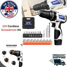 12V Cordless Drill Combo Cutter Electric Screwdriver Kit, 2 Variable Speed 18