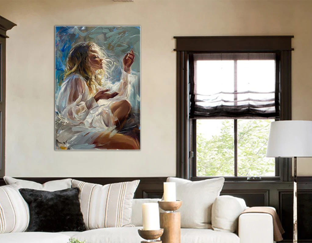 Frau Kunst Design Wanddeko Ai Dateiformat