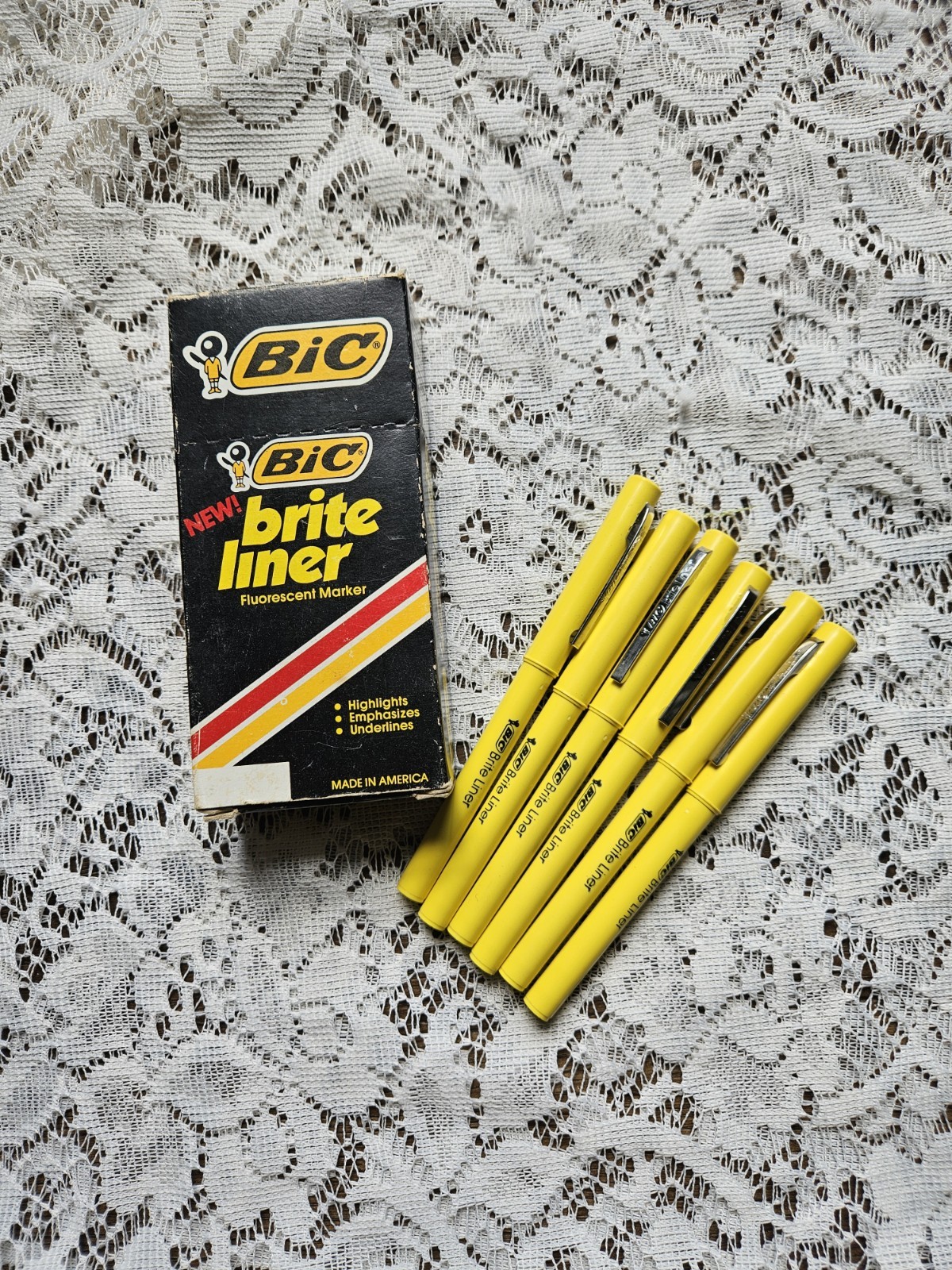 6 In Original Box Yellow Highlighter