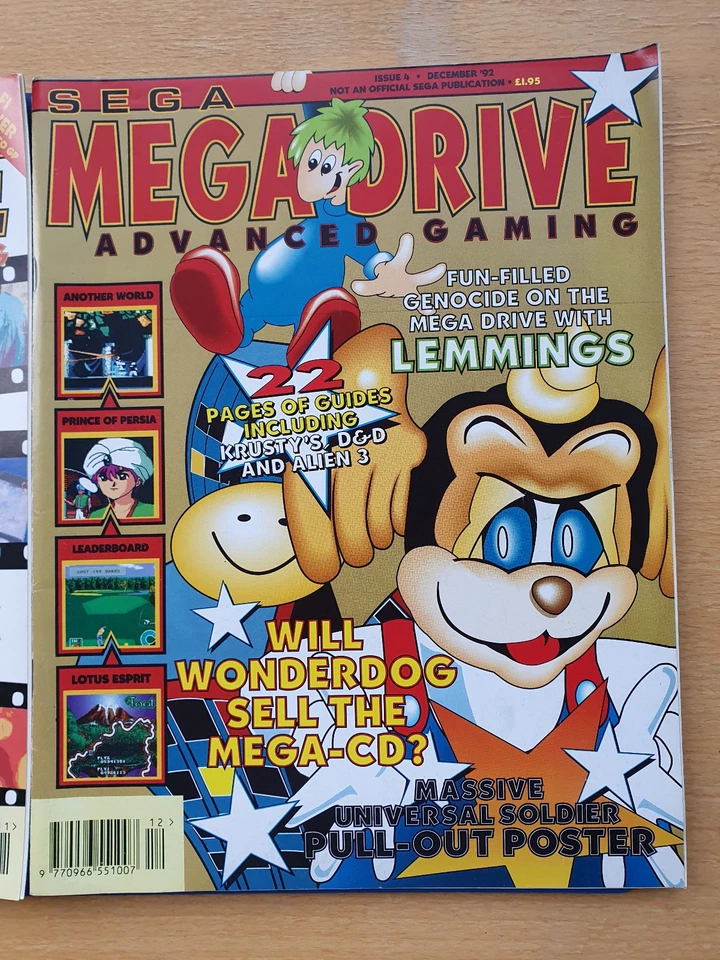 Bundle of Sega Mega Drive Advanced Gaming 3 + 4 & MEGA magazine 2 + 4 very good - Image 3 of 4