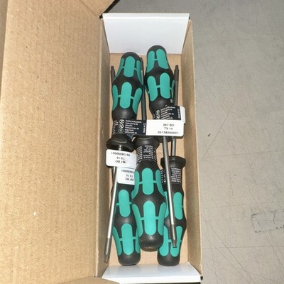 Wera 367 BO Schraubendrehersatz TX10 80 mm 5-tlg 2-Komponenten-Griff
