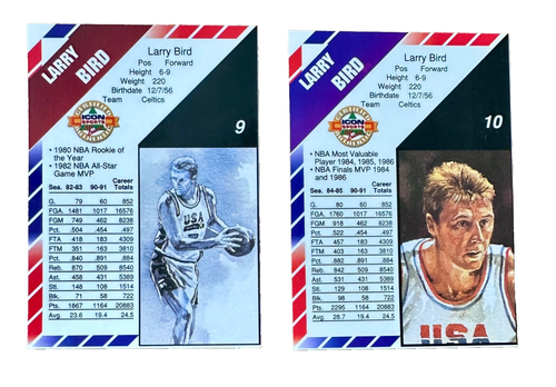 Larry Bird Icon Sports 1992 Barcelona Commemorative Dream Team gold bordered - Picture 3 of 3
