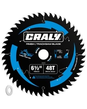 Track Saw Blade 6 1/2 in 48 Tooth 5/8 Arbor Black
