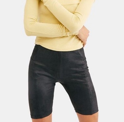 Free People Heatwave Faux Suede Bike Shorts Size Small NWT