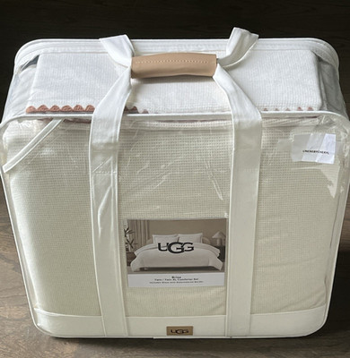 UGG Brisa Snow White TWIN /TWIN XL Textured Comforter SET 2pc