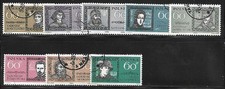 Pologne 1961/62 Yvert 1094 1096/99 1174/75 et 1177 oblitérés (AW2)