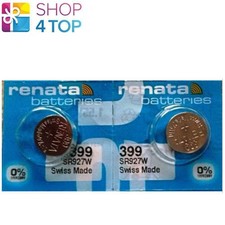 2 Renata 399 SR927W Batteries Silver 1.55V Watch Battery New