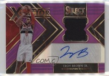 2019 Select X-Factor Memorabilia Signatures Purple 14/99 Troy Brown Jr Auto v9t