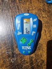 Vintage 2000 Radica Tetris Handheld Electronic Game Blue Tested WORKS