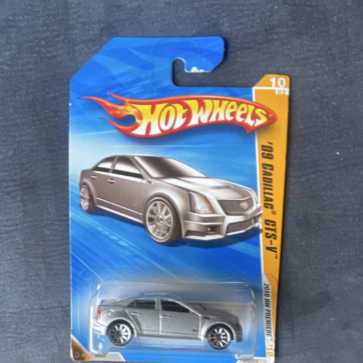 Hot Wheels 1:64 Scale Cadillac CTS-V Silver Diecast 2010 HW