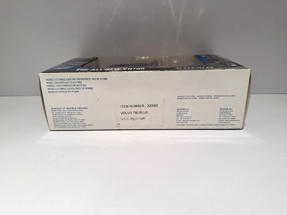 Eligor Volvo VN 780 Blue 1/43 Scale Diecast Model Truck 200065 Rare - Image 4 of 4