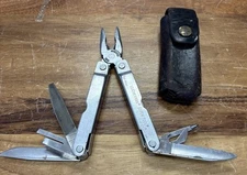 1990s Leatherman Super Tool Original With Leather Sheath Heavy Use