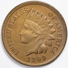 1909 Indian Head Penny Cent Extremely Fine (XF)