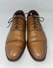 Allen Edmonds Hale Mens Brown Leather Cap Toe Oxford Shoes Size 11.5 3E USA