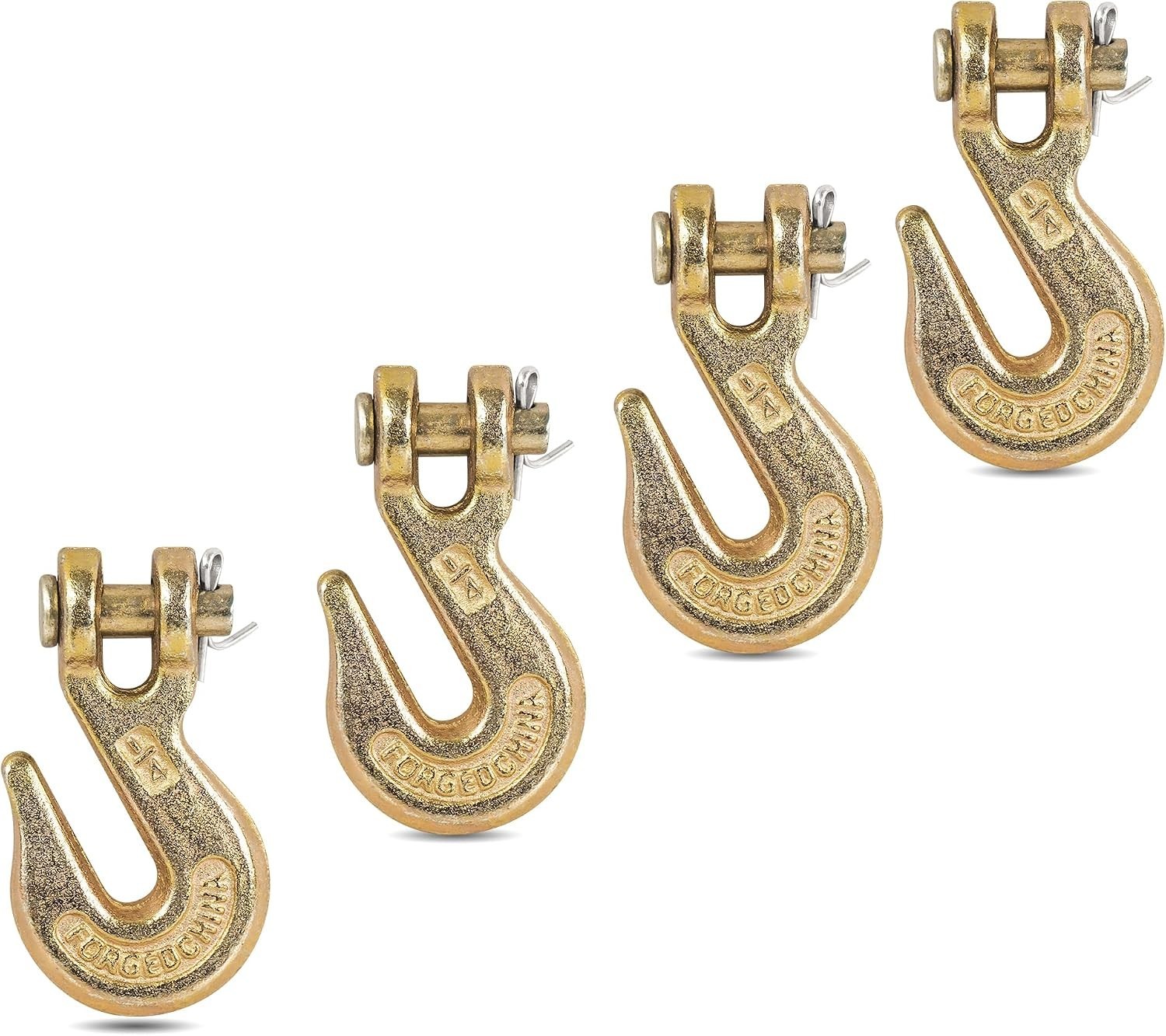 1/4"" Clevis Grab Hooks (4 Pack) Heavy Duty Chain Hook for 1/4 Inch Grade 70
