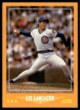 1988 Score Les Lancaster Chicago Cubs #602 15546