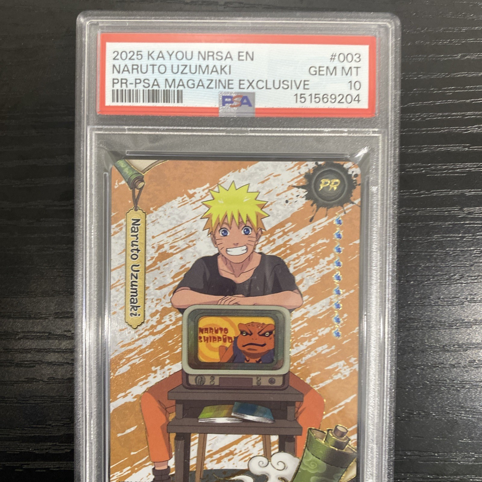 2025 Kayou NRSA EN PR-PSA Magazine Exclusive #003 Naruto Uzumaki PSA 10 view 6