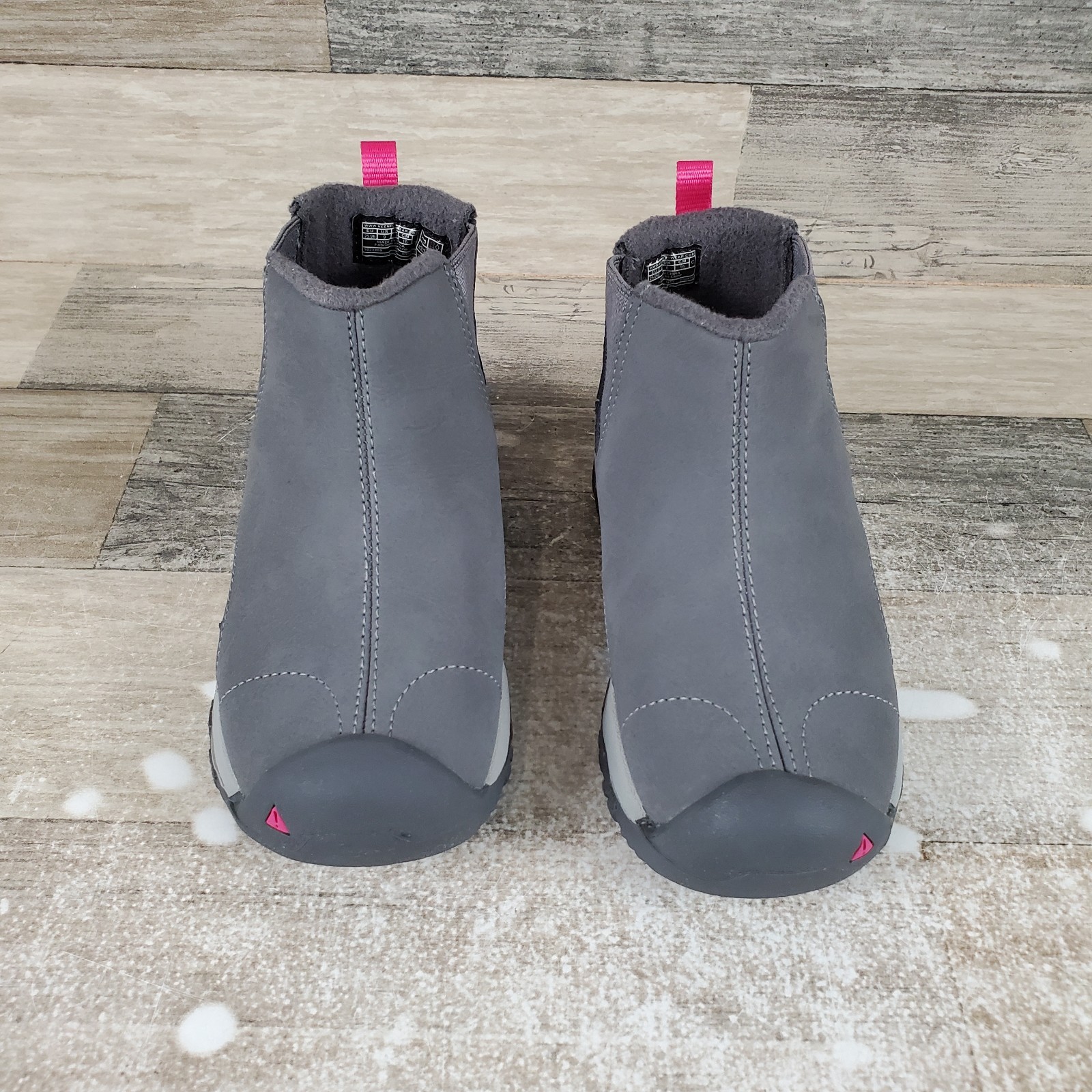 Stivaletti Chelsea KEEN Kootenay III bambino taglia 9 nero grigio pelle punta tonda