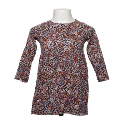 H&M, Kleid, Größe: 98/104, Schwarz/Pink/Mehrfarbig, Baumwolle, Blumen #PXN