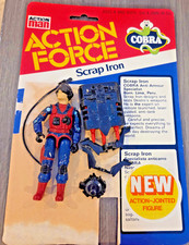 Action Force COBRA SCRAP IRON figure [complete with card]