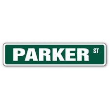 SignMission SS-730-Parker 7 x 30 in. Childrens Name Room Street Sign - Parker
