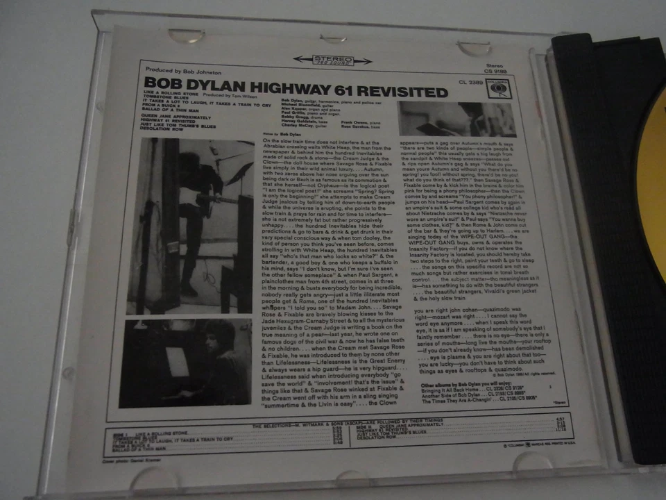 Bob Dylan / Highway 61 Revisited DCC CD ( 24 Karat Gold ) Japan - Bild 4 von 4