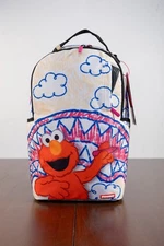 [ BRAND NEW ] SPRAYGROUND ELMO'S WORLD SHARK SKETCH BACKPACK
