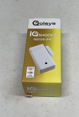 Qolsys IQ Shock-S QS1138-840 Wireless S-Line Indoor Glass Break Detector, White