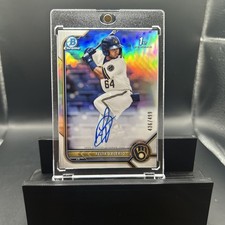 2022 Bowman - Chrome Prospect Autographs Felix Valerio #CPA-FV Refractor /499...