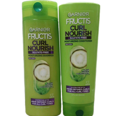 Garnier Fructis Curl Nourish Sulfate-Free 1 Shampoo & 1 Conditioner 12 & 12.5 oz