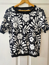 Ann Taylor New Soft floral short sleeve sweater