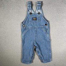 Vintage OshKosh B Gosh Vestbak Denim Overalls Baby 12 Months Made in USA