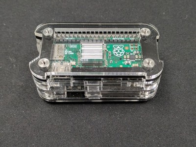 Raspberry Pi Zero v1.3 with Zero4U USB Hub in Acrylic Case