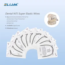 Dental Orthodontic Arch Wire Super Elastic Niti Round Rectangular Natural Form