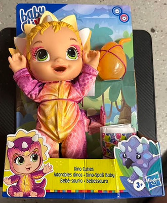 Baby Alive Dino Cuties Triceratops Doll Brand New Free Shipping. 